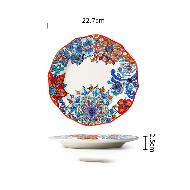 Title 1, Hand-painted Western Ceramic Tableware Irregula...