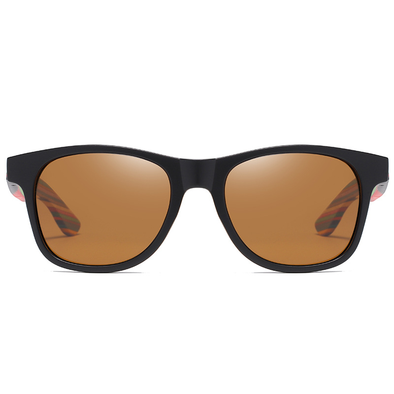 No Rice Nail Sand Black Color Wood Eco-friendly Polarized Sunglasses