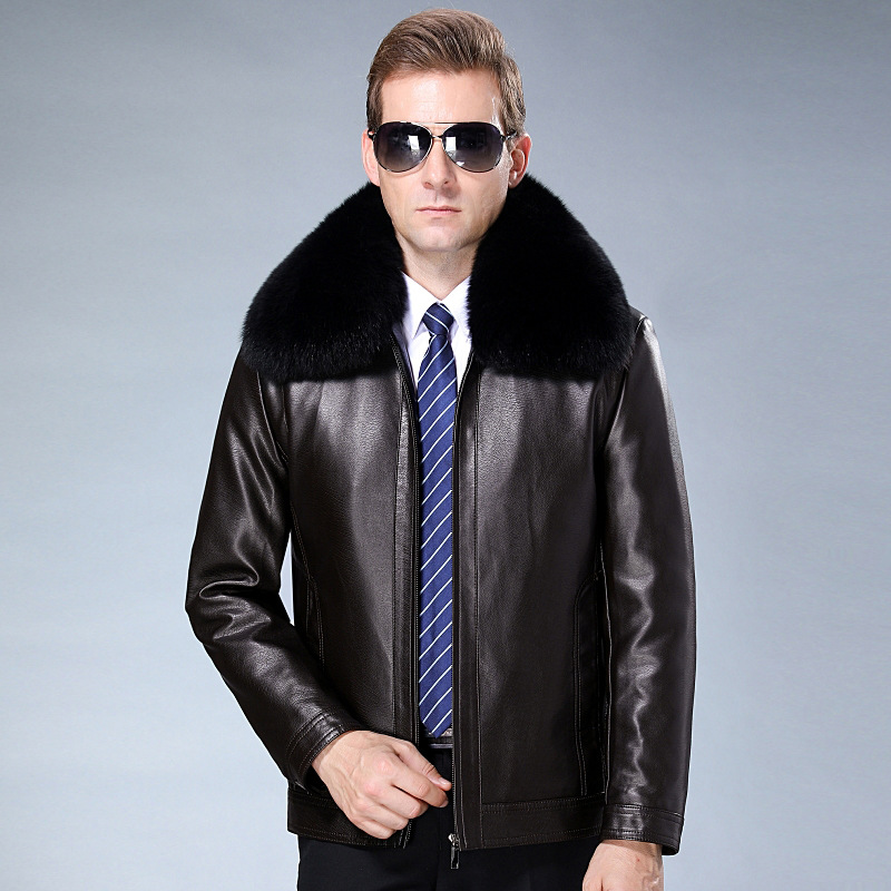 Title 4, Lapel top layer sheepskin jacket