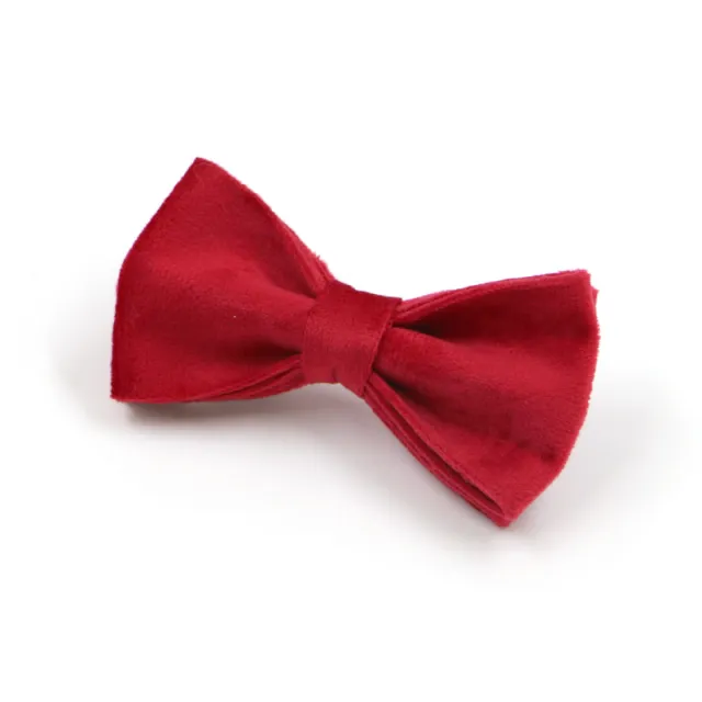 Dark Grey Velvet Pet Collar Leash Red Tie - Shop at LoveMi