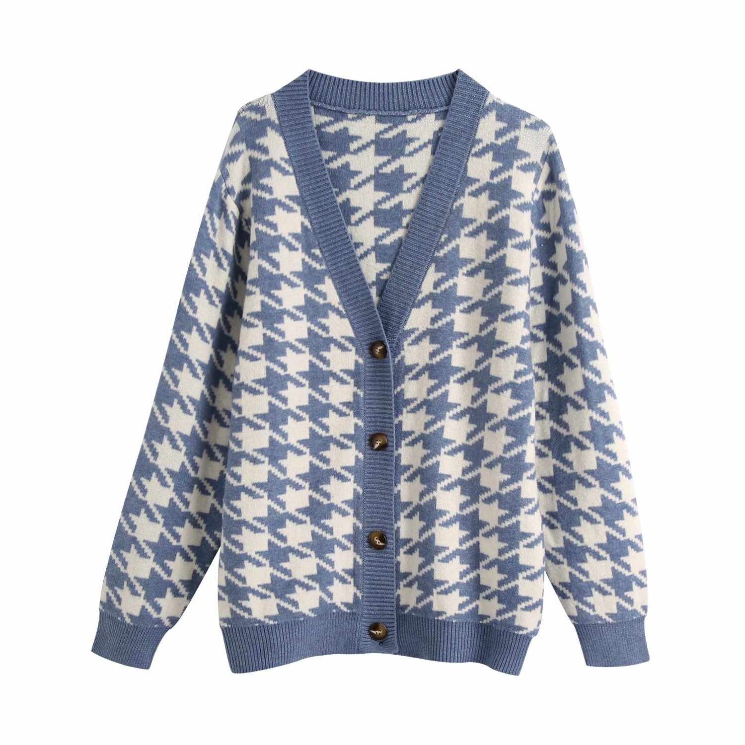 Title 2, Houndstooth coat sweater cardigan