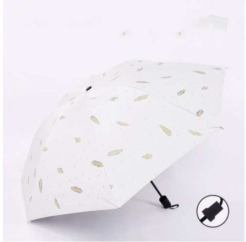 Title 6, Rain Or Shine Sunshade Vinyl Gift Umbrella