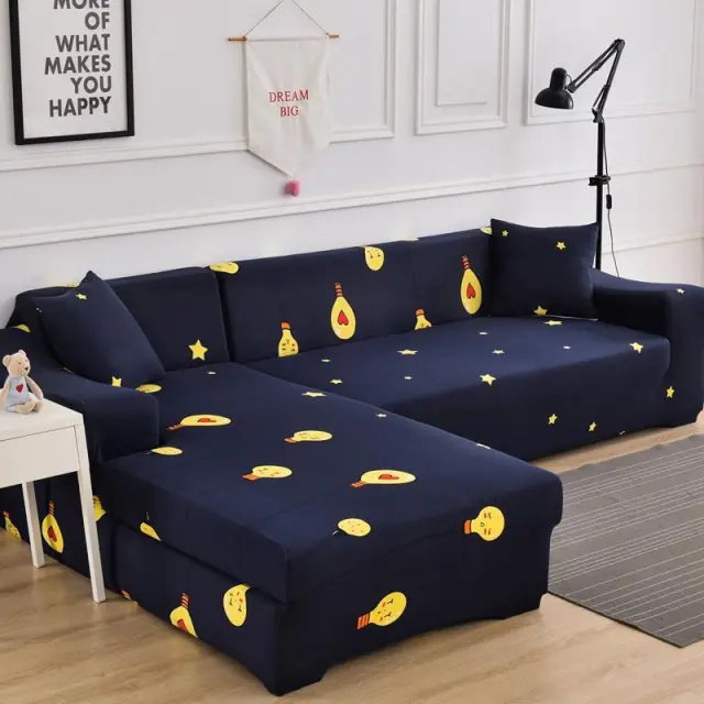 Four Seasons New All Inclusive Elastic Fabric Sofa Cover Dustproof Small Bulb - Shop at LoveMi