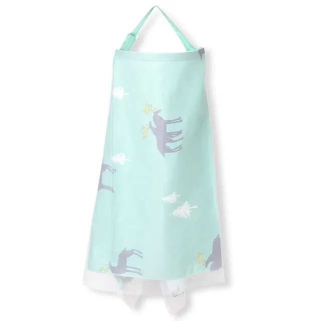 Cotton Breastfeeding Cover Breastfeeding Out Breastfeeding Towel Summer Shawl Breastfeeding Fawn Blue - Shop at LoveMi