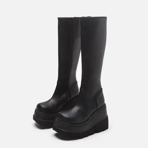 Gothic Platform Boots Biker