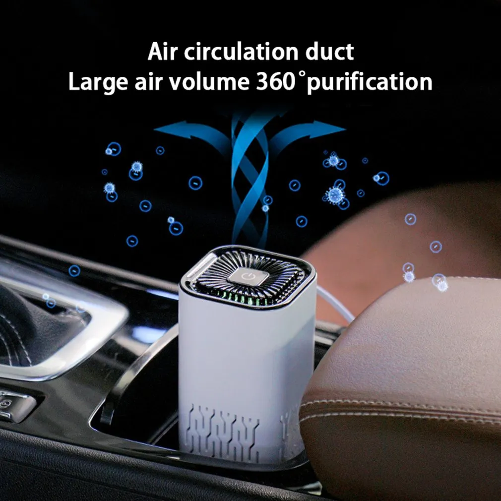 Car Air Purifier Portable Negative Ion Generator Remove Formaldehyde Dust Smoke Air Freshen Washer For Home Car – image 4