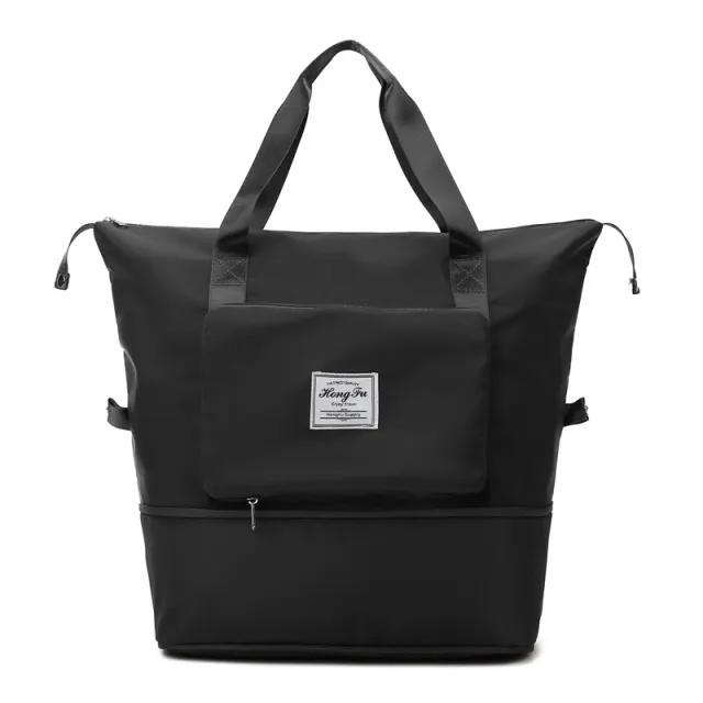 Dry And Wet Separation Sports Portable Shoulder Bag Black - Shop at LoveMi