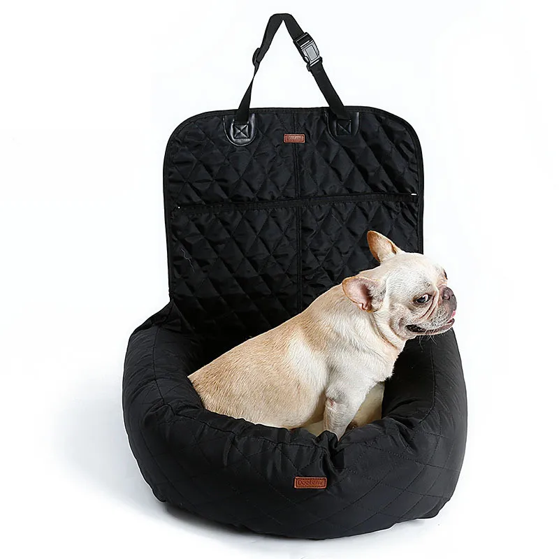 Thickened Pet Dog Car Mat Removable And Washable Warm - Black