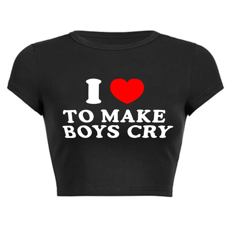 Women's T-shirt Printed Wavy Neck