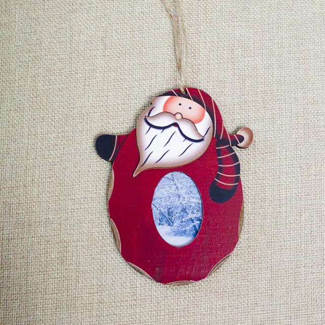 Christmas Decorations Wooden Pendant Photo Frame - Shop at LoveMi