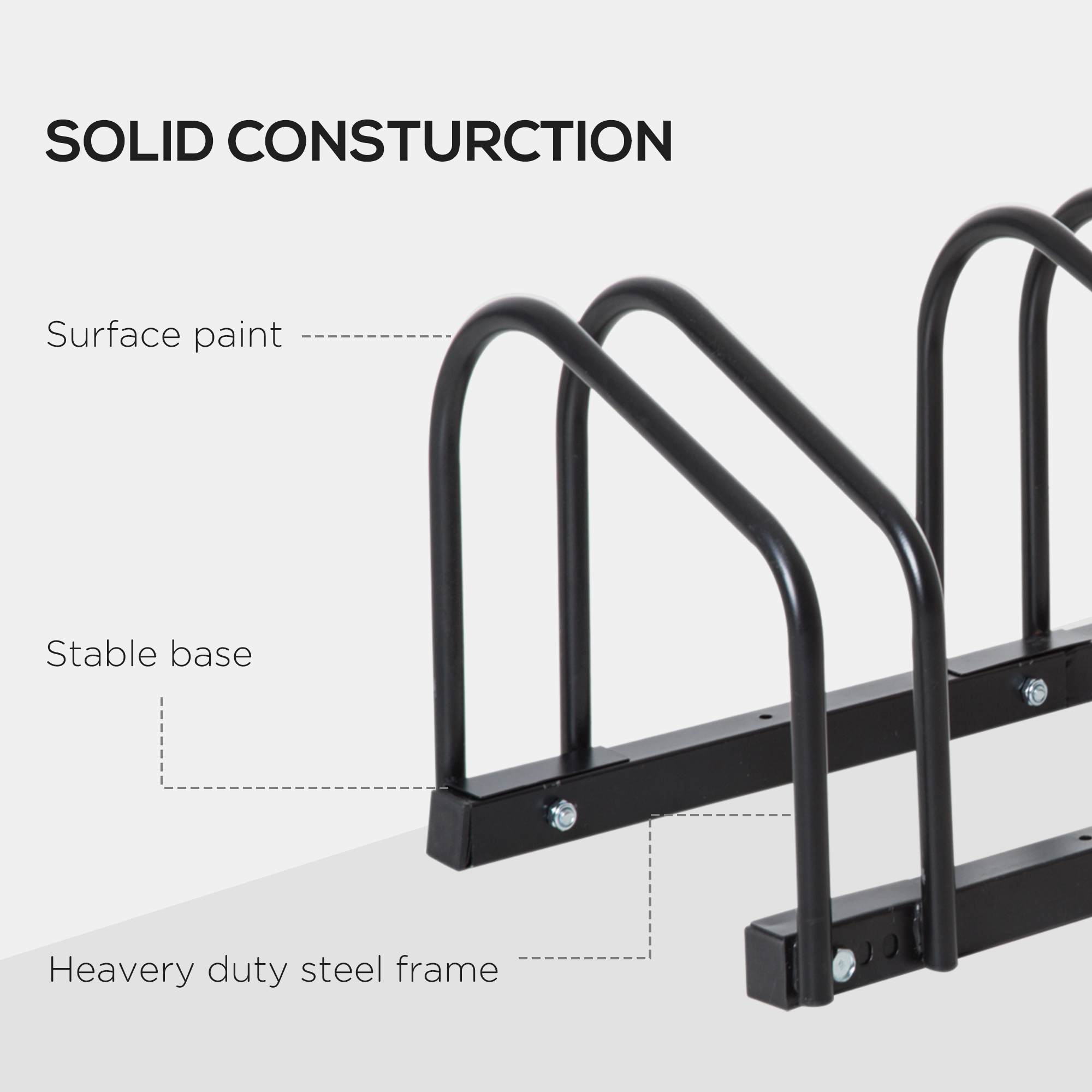 Bicycle Rack Parking Floor Or Wall Mounted Storage Locking 179L X 33W X 27H 3 — image 2