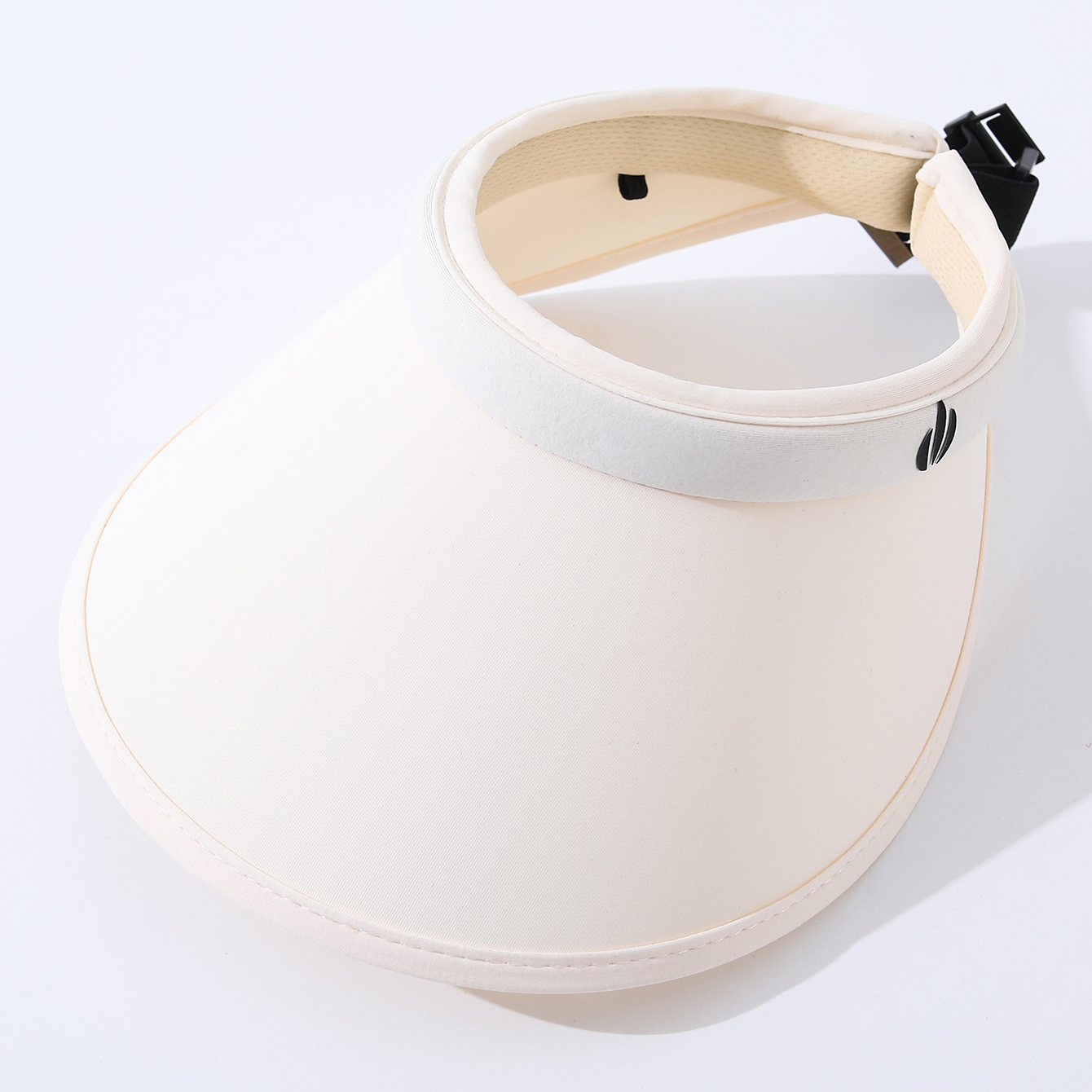 Solid-color Petal-shaped Labeled Wide-brimmed Casual And Versatile Open-top Sun Hat, Suitable For Outdoor Commuting And Vacation In Spring And Summer