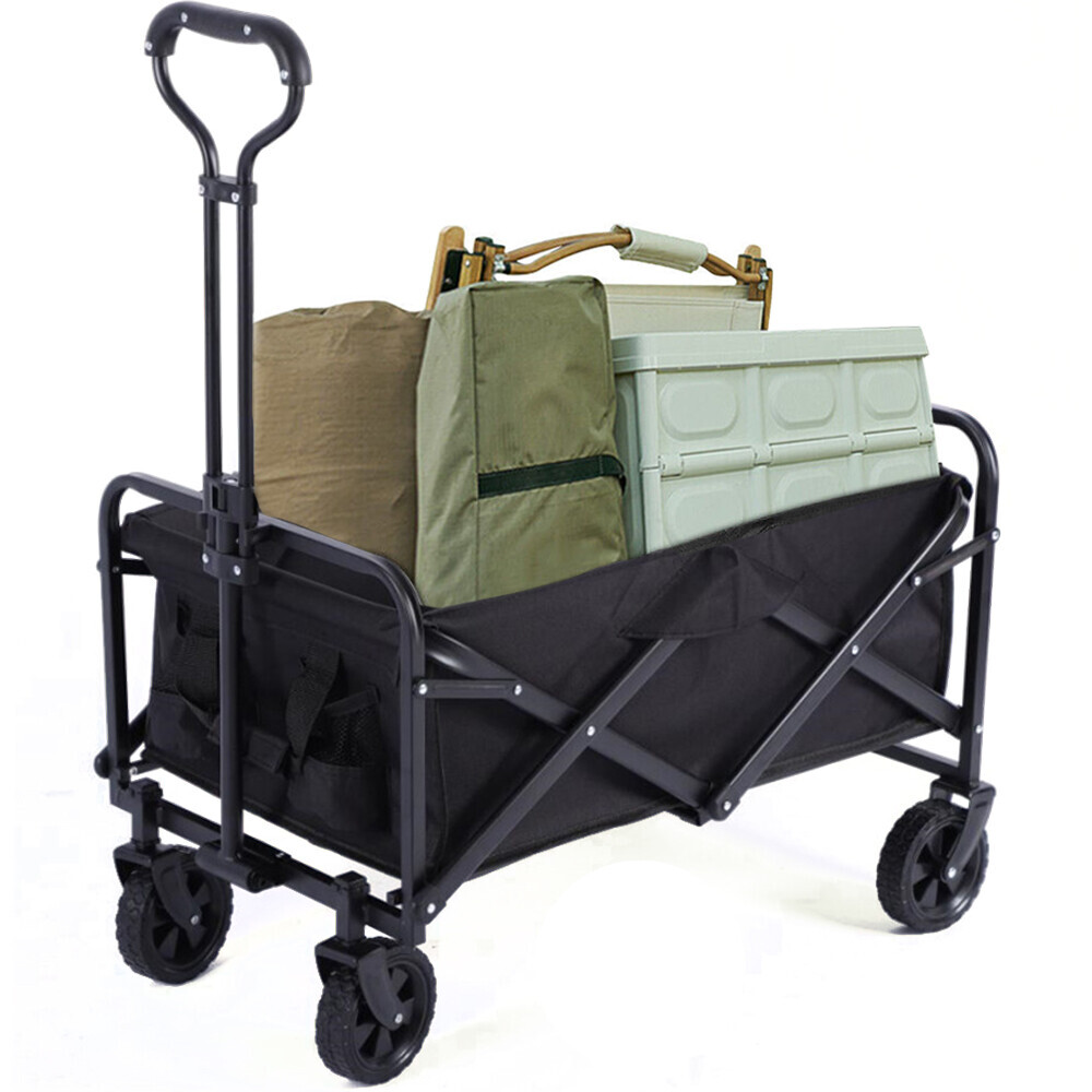 330LB Heavy Duty Foldable Trolley Cart Wagon Garden Beach Camping Festival — image 8