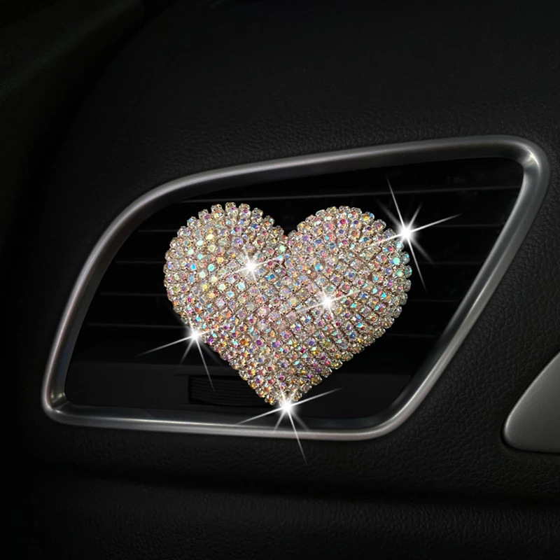 Title 3, Creative Diamond Love Car Vent Aromatherapy Clip