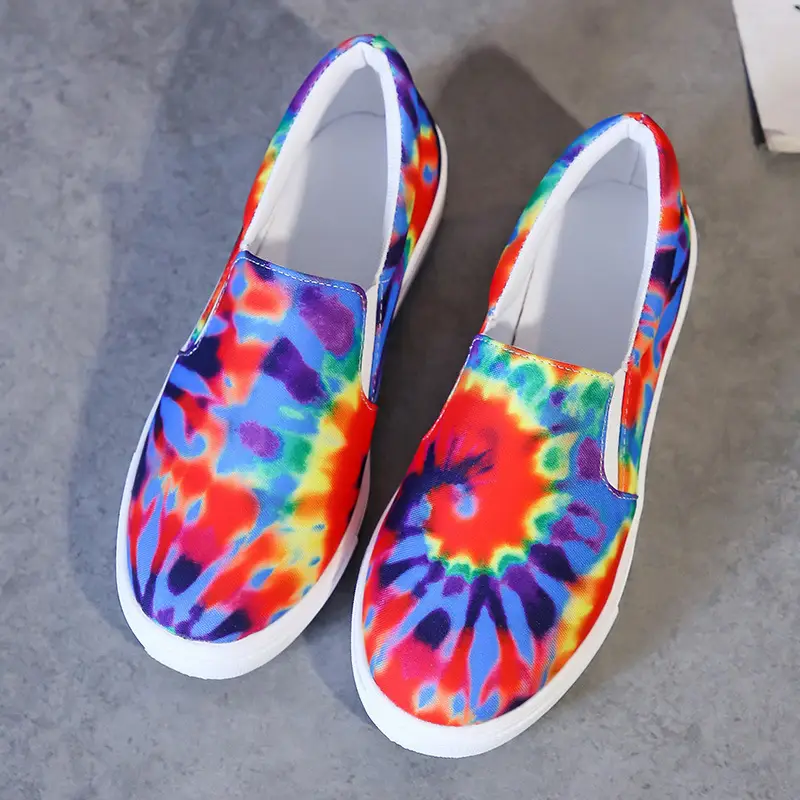 Color Block Flat Sole One-step Single Shoes