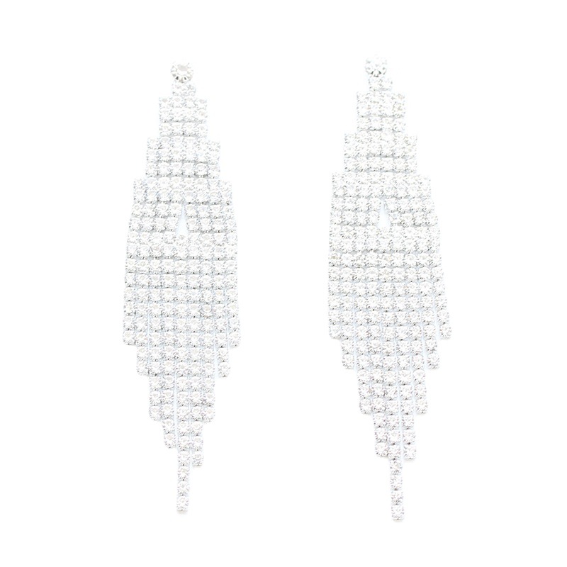 Women's Creative Fashion Diamond Tassel Earrings
