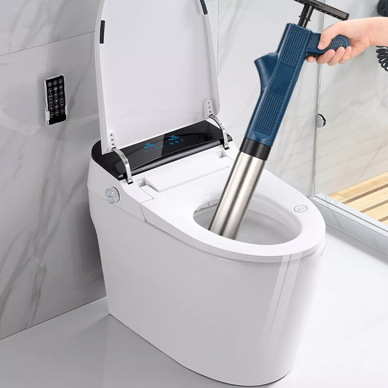 High Pressure  Air Drain Blaster Sewer Toilet Plunger Opener Powerful Clean