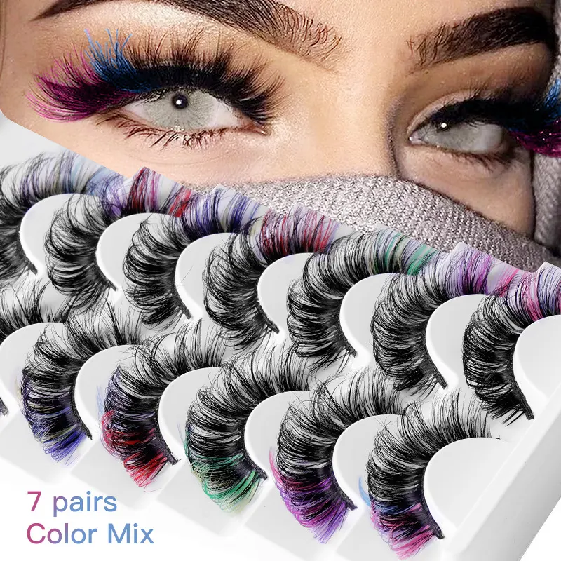 High Mink Hair Color Thick and Curly Eyelashes