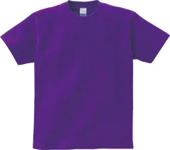 Japanese Pure Cotton Solid Colour Couple Short-sleeved Bottoming Shirt T-shirt Half-sleeved - Purple - View 1