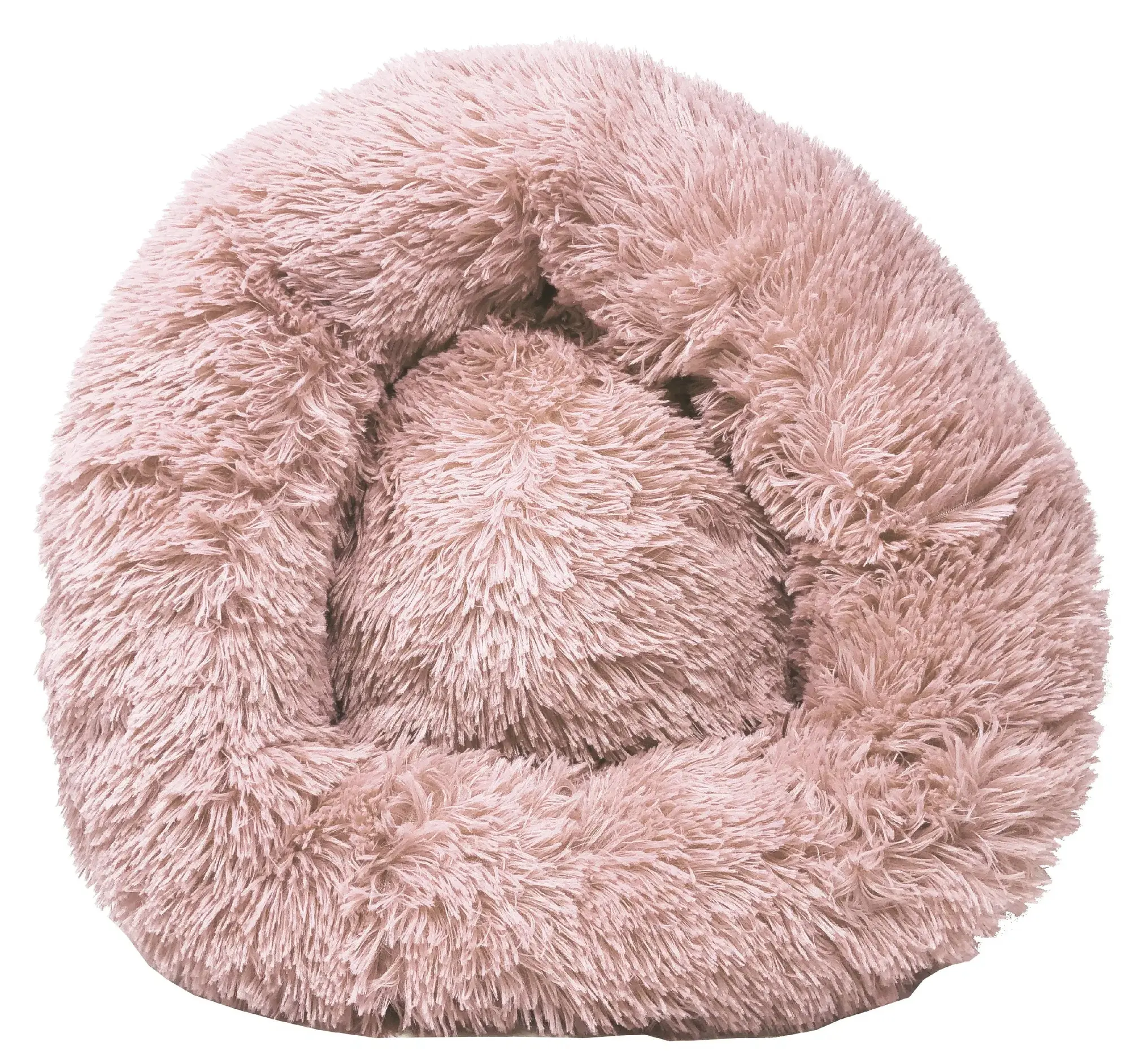 Premium Plush Round Dog Bed, Soft Cozy