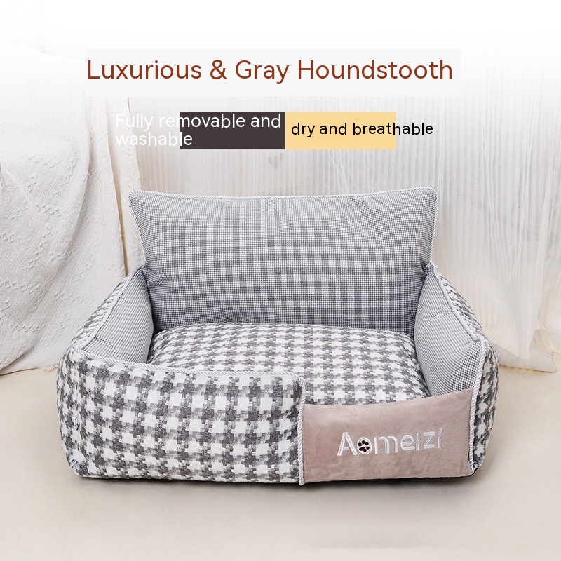 Removable And Washable Pet Bed Four Seasons Universal Grey - Shop at LoveMi