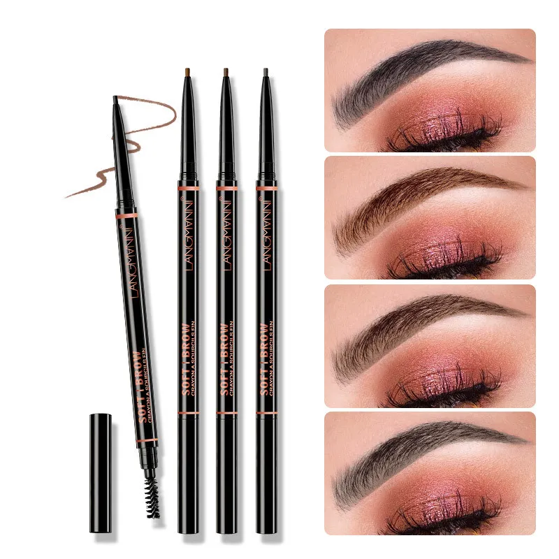 Double-head Rotating Automatic Eyebrow Pencil - 1Set