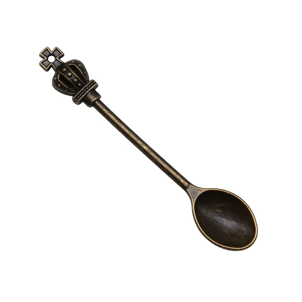 Alloy DIY Jewelry Accessories Daily Necessities Crown Spoon Pendant