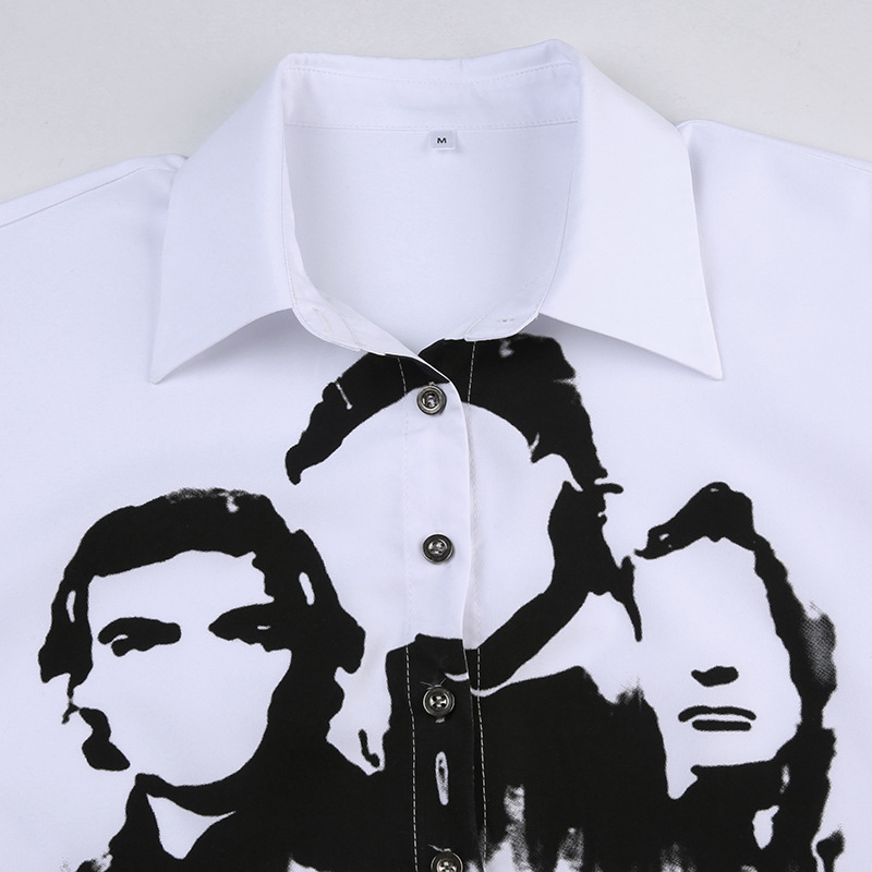 Title 12, Camisa polo feminina com estampa de personagem ...