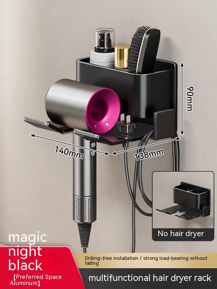 Black Hair Dryer Rack