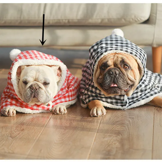 Pet Blanket Plus Fleece Warm Quilt Sleeping Bag Red Plaid - Shop at LoveMi