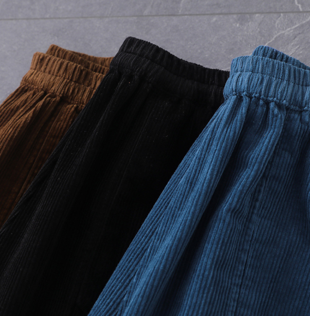 Title 5, Retro Corduroy Casual Harlan Trousers Female