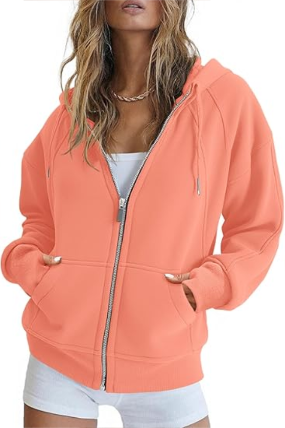 Women’s zip up crop sweatshirt