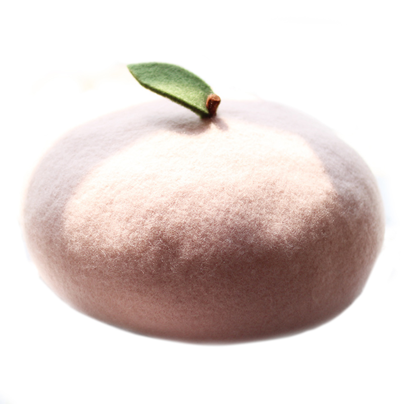 Children's Baby Sweet And Cute  Peach Beret