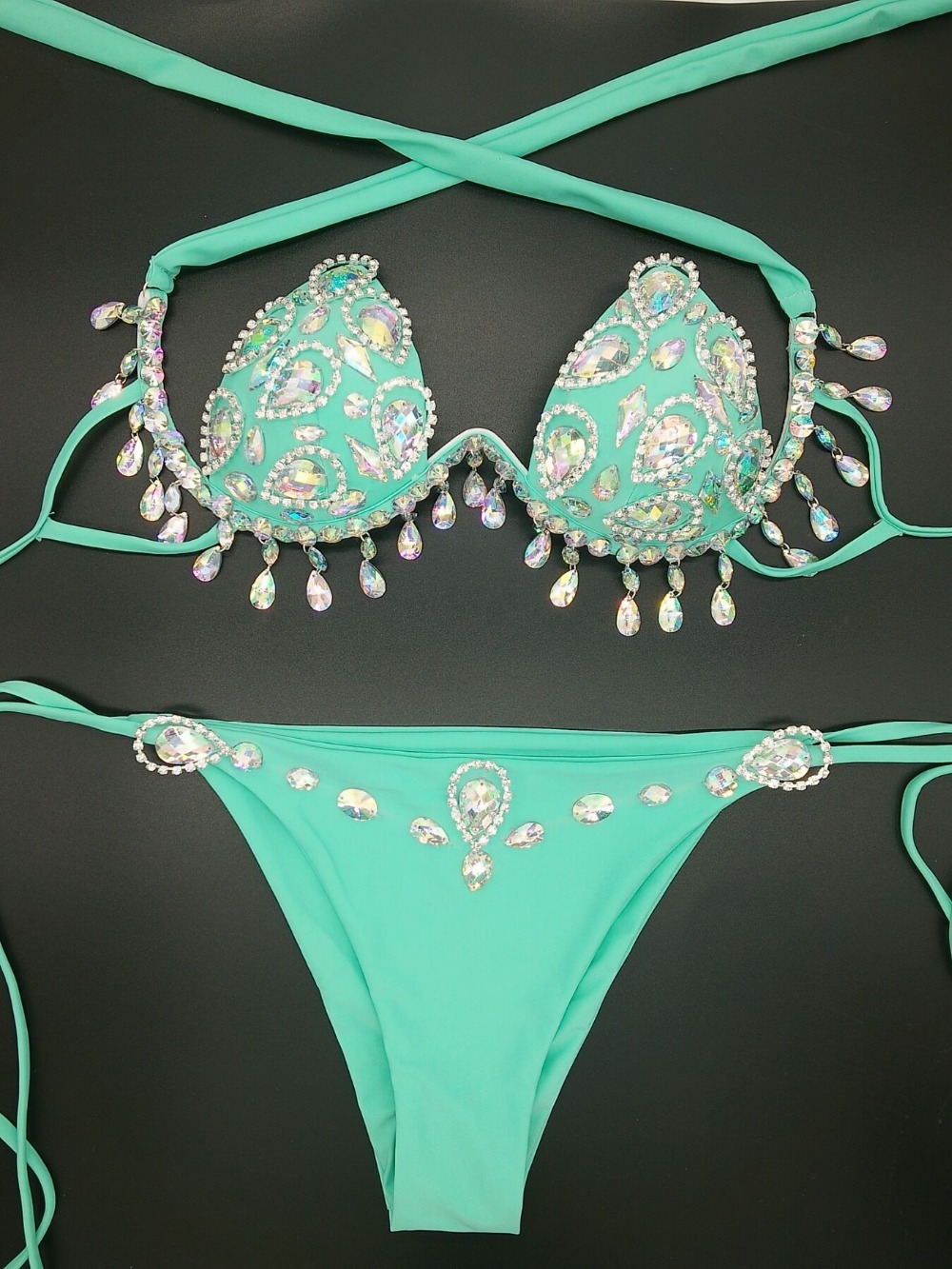 Ladies New Seam Diamond Bikini - Image 8
