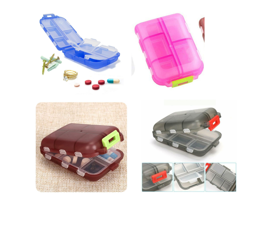 Travel Pill Organizer 10 Grid  Moisture Proof Pills Box For Pocket Purse Daily Pill Case Portable Medicine Vitamin Holder Container - Image 13