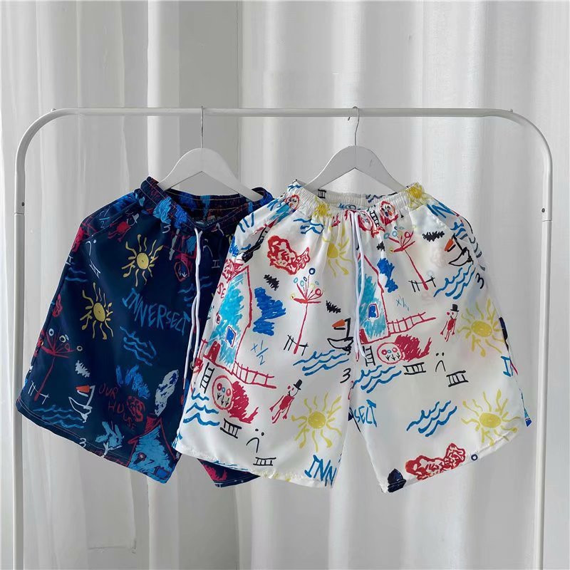 Beach Pants Tide Brand Popular Shorts Simple Summer Trend Shorts