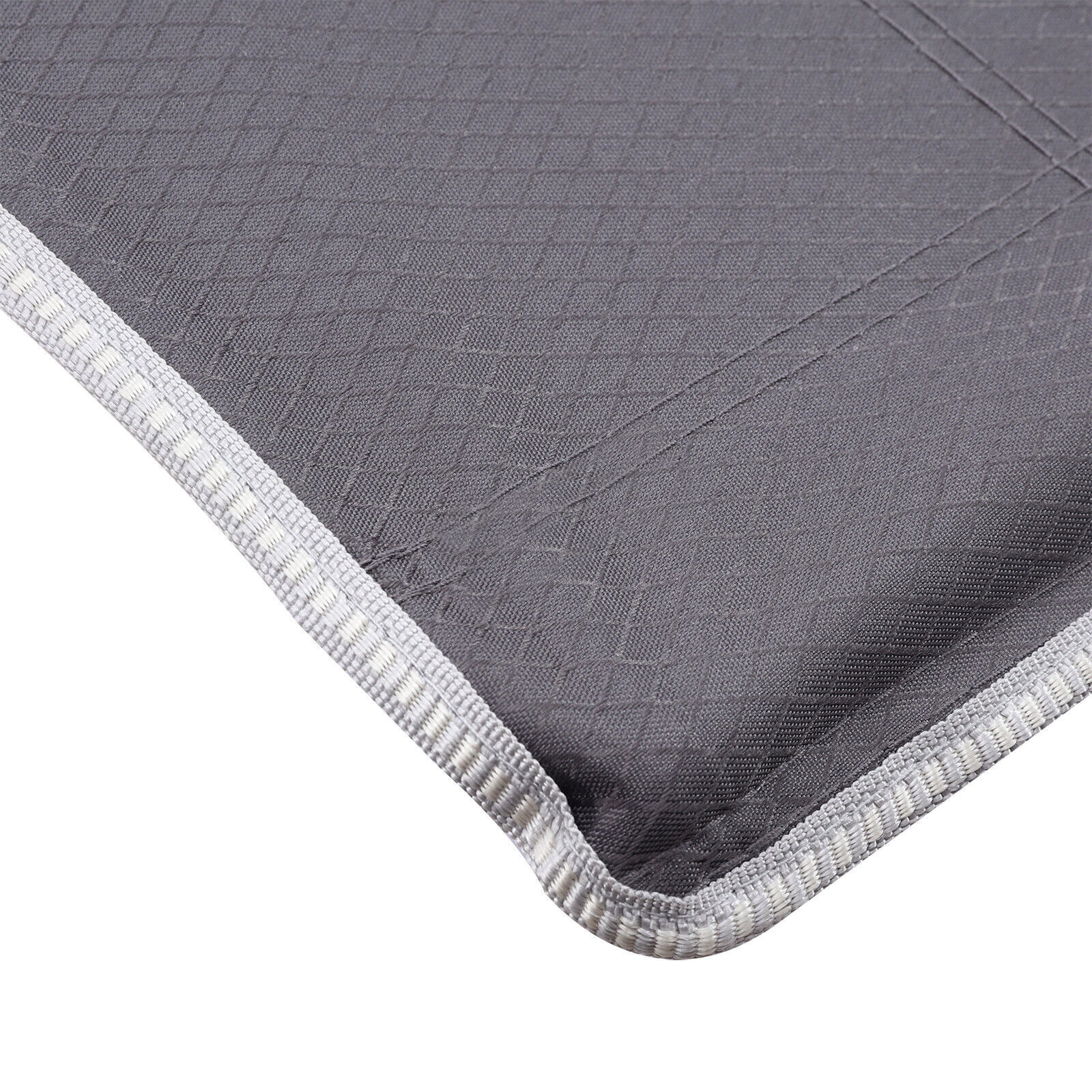 Heavy Duty Single Folding Bed Camping Travel Guest Lightweight With Grey Mat UK — image 12