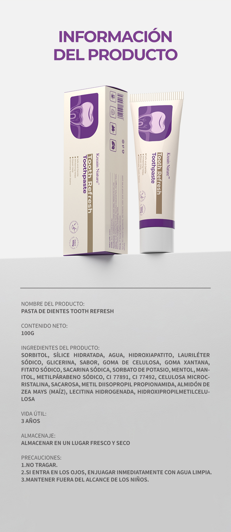 Only Self Pickup---Kreain Nature Whitening Stain-Removing Repairing Toothpaste, Enamel Repair, Anti-Tartar, Relieves Dental Sensitivity & Brightens Teeth — foto 14