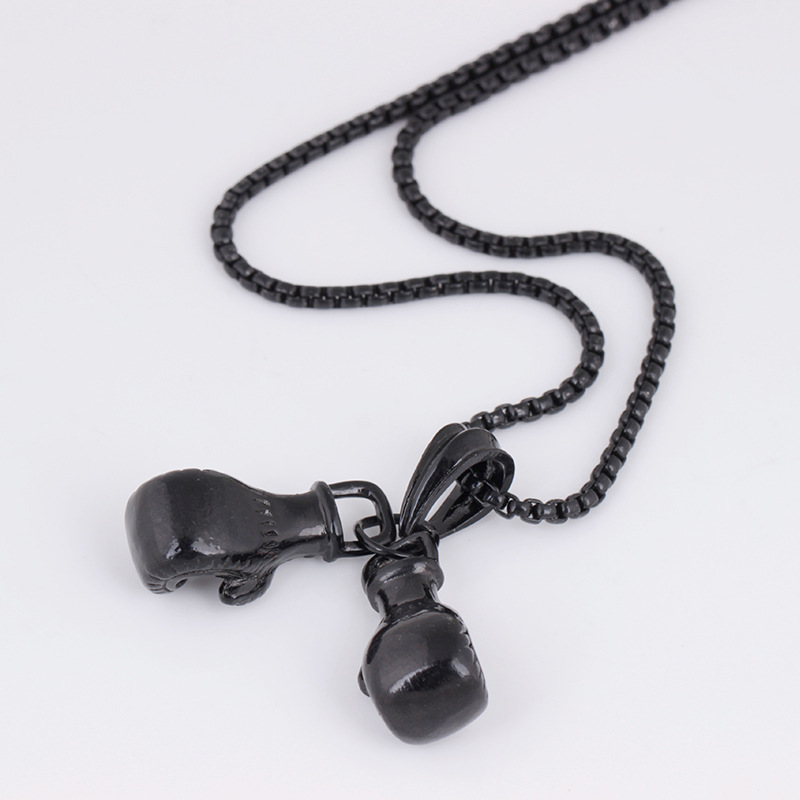 Fashion Gold Necklace Boxing Sport Simplicity