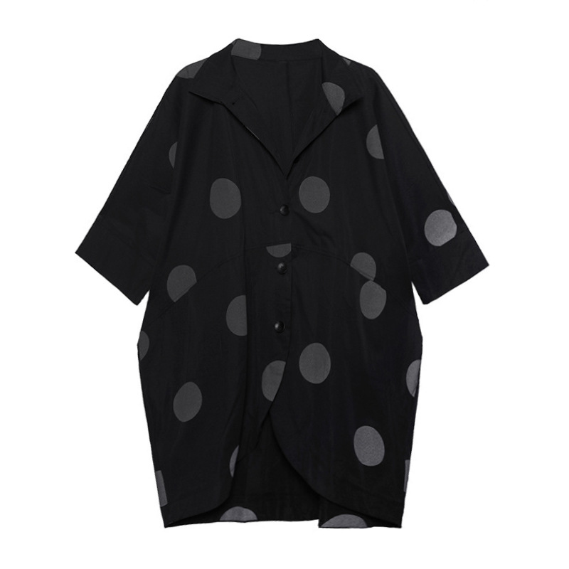 Title 3, Fashion Retro Dots Trench Coat