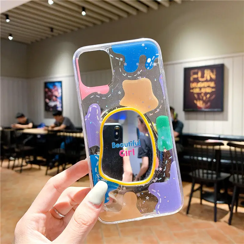 Cookie Bear Epoxy Mirror Phone Case