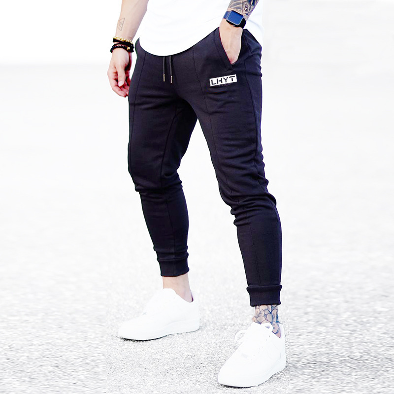 Title 2, Winter Letters Sports Black Casual Herrenhose f...