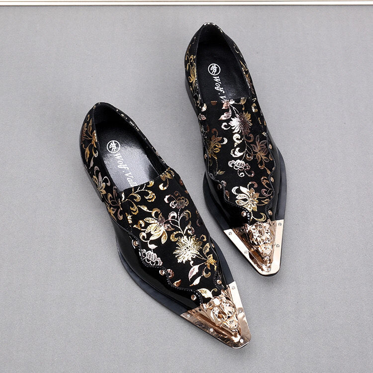 Men's Casual Pointed Toe Leather Shoes