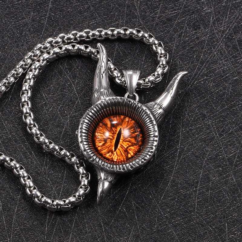 Men's Necklace Titanium Steel Pendant Vintage