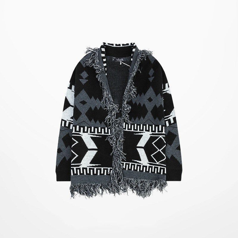 Street Retro Ripped Cat Whiskers Knitting