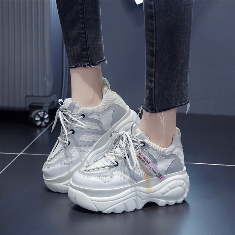 Title 4, Lichtgewicht casual sneakers met platform en kl...