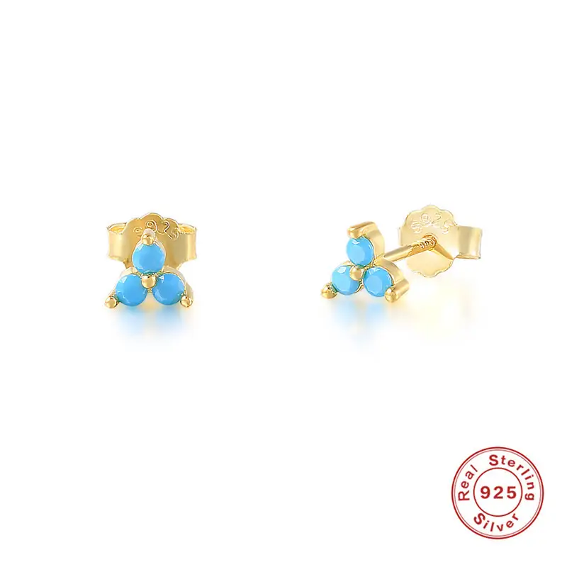 Fashionable And Simple Women's S925 Sterling Silver Stud Earrings