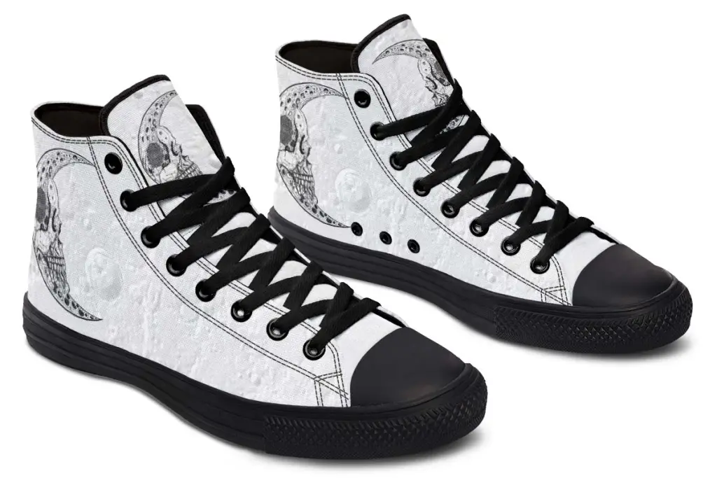 Printed Couple High-top Canvas Shoes - As Shown In Figure-38