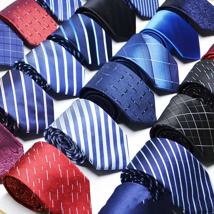 New Men's 1200D Striped Tie