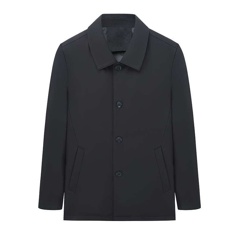 Middle Aged And Elderly Dad Autumn Plaid Jacket Business Casual